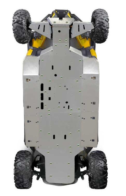 Can-Am Commander - 9 Piece Complete Aluminum Skid Plate Set